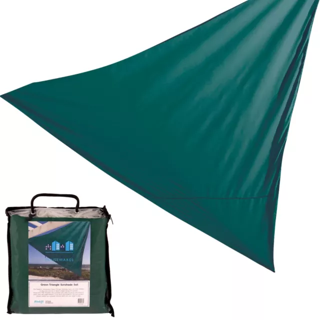 Voile Solaire du Jardin / Patio, 98% protection anti-UV – Vert – Triangle
