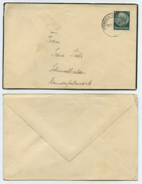 72082 - falsch eingestelltes Stempeldatum: Steinbach-Hallenberg 19.10.1952