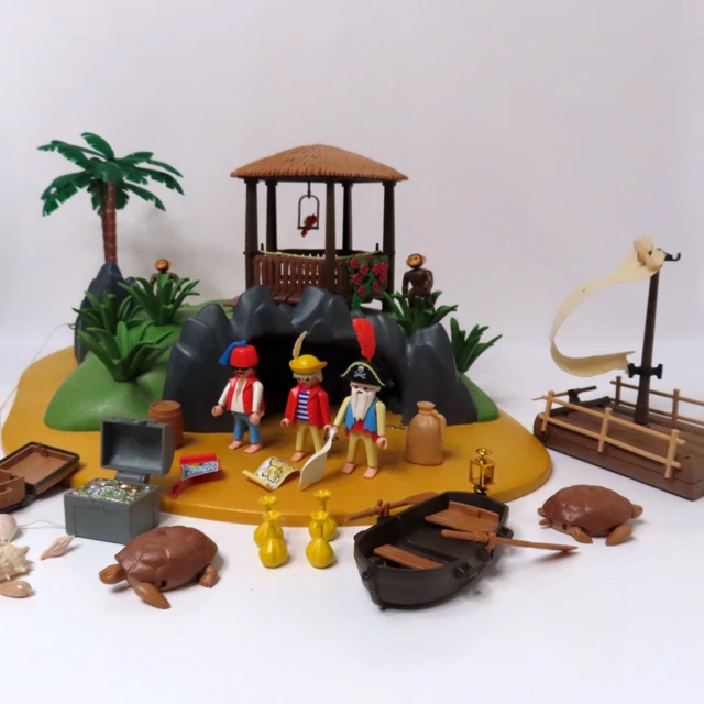 PLAYMOBIL - ILE DES PIRATES TRANSPORTABLE (91 PIÈCES) 70113