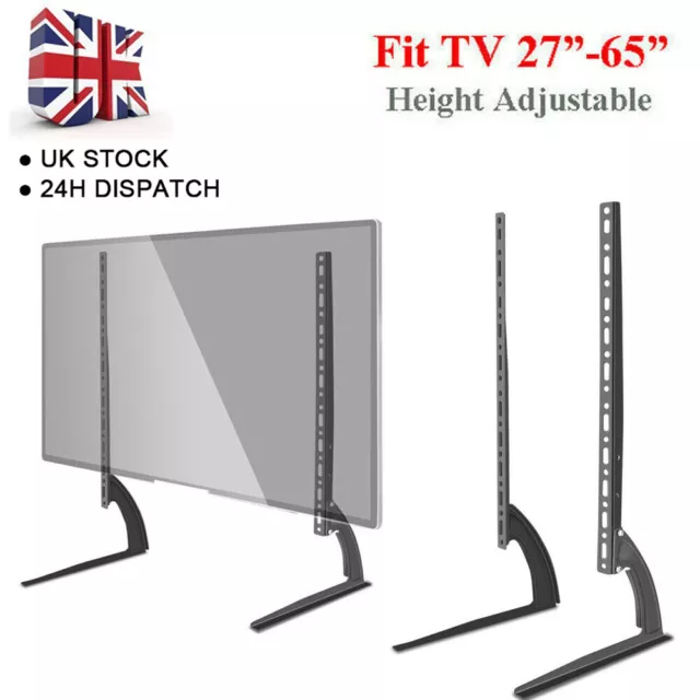 22"-65" LED LCD Universal Adjustable TV Mounts & Bracket Stand Pedestal Legs UK