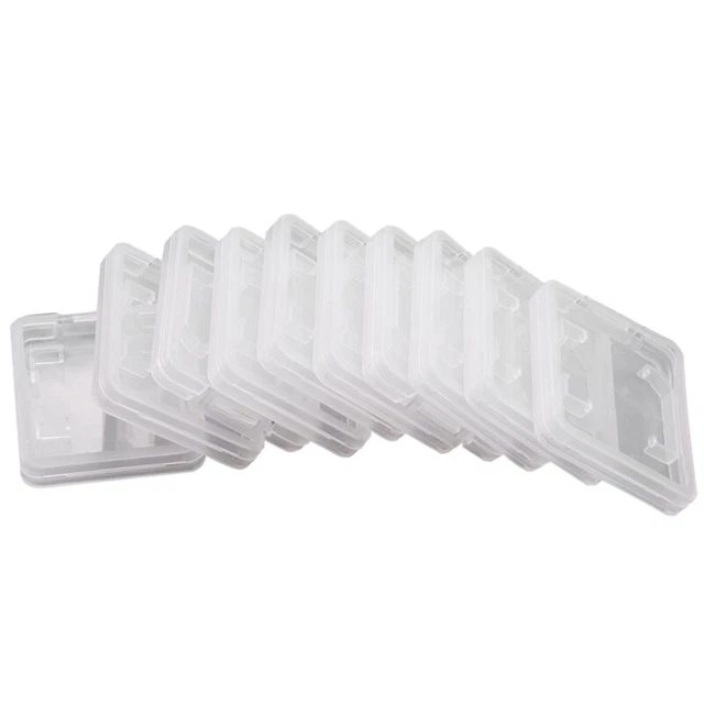 Estuche de almacenamiento de 10 piezas para tarjetas de memoria de plástico SDHC XD MMC CF TranspM2P2