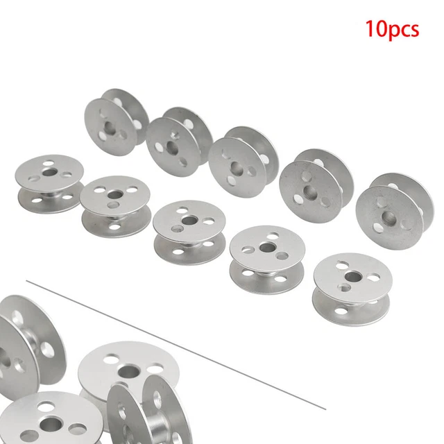 Ckpsms 10 Bobine In Metallo #15041 Per Macchine Da Cucire CONSEW, BROTHER, JUKI - Sostituzione 150971-001