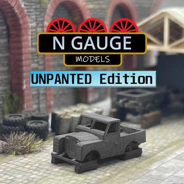 Custom scratch-built car crusher for junkyard diorama