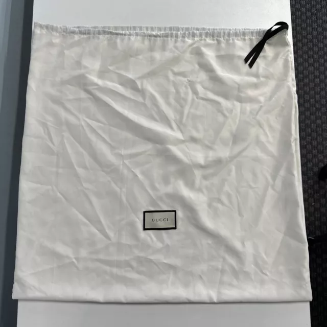 Gucci Dust Bag Cover Drawstring Storage Travel Bags 23”x23” Marks/pulled thread