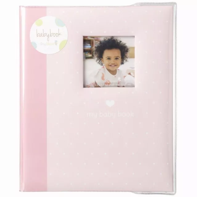 Pearhead Baby Girls Pink Polka Dot My Baby Phot Frame  Memory Book - Tiny Ideas