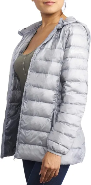 Alpine Swiss Eva Womens Down Alternative Puffer Jacket Hooded Light Packable Coa 3
