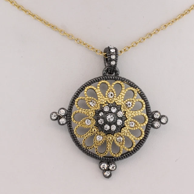 Vittoriano Vintage-Look Ornamento Bellezza Collana Grande Ciondolo Fashion