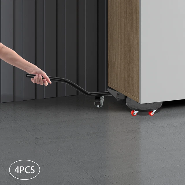 8 Stück Mini Möbelrollen 1,3 Cm - Leise Gummilaufrollen Mit Stahlplatte Für Kleine Möbel