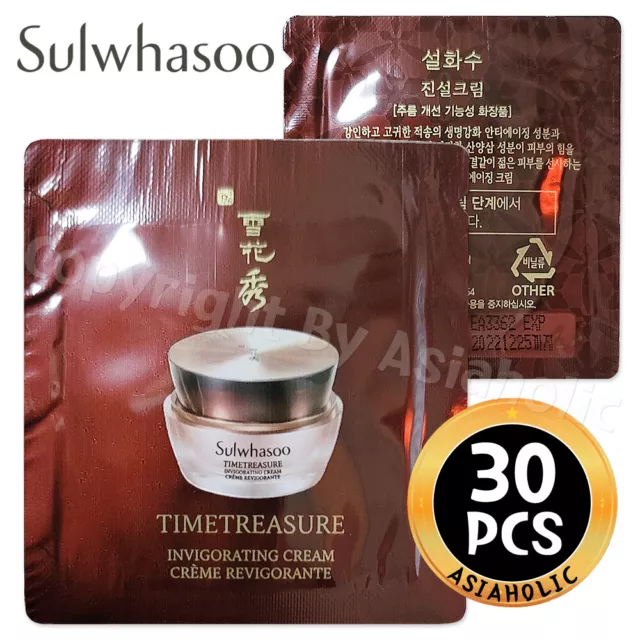 Sulwhasoo Timetreasure Invigorating Cream 1ml x 30pcs (30ml) Sample Newest Ver