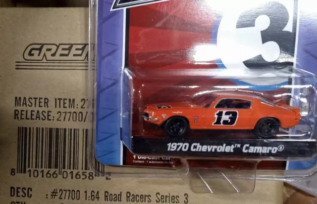 Greenlight 1972 Chevrolet Camaro Z28 1/64 Orange Road Racers Series 3