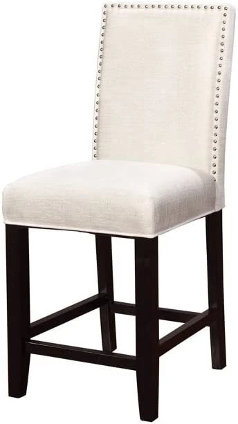 Linon Cole Glitz Counter Stool Black