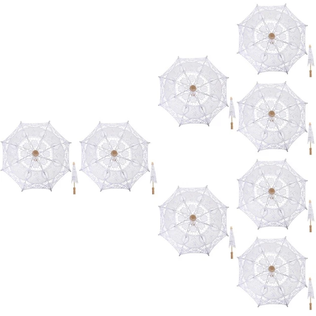 8x Costume Ombrellone Ornamento Fotografia Ombrellone Matrimonio