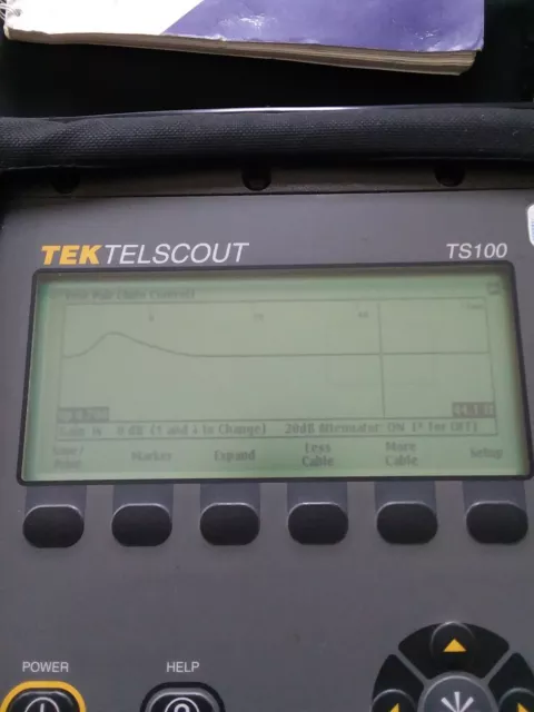 Réflectomètre de domaine temporel Tektronix TEK Telscout TS100 - D'OCCASION. Câble défaut TDR 3