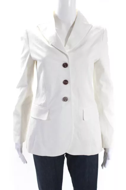 PHILOSOPHY DI ALBERTA Ferretti Women's Long Sleeve Lined Blazer White ...