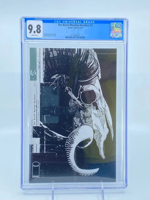 The Black Monday Murders #1 CGC 9.8 White Pages Jonathan Hickman Image Comics