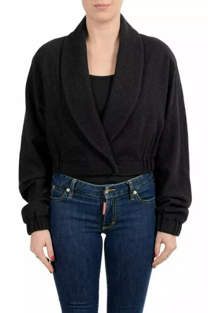 Viktor & Rolf Women's Wool Angora Cropped Blazer US S IT 40