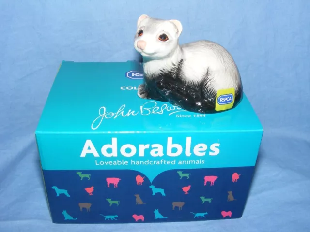 John Beswick The Adorables RSPCA Ferret JBTA4 Brand New Boxed