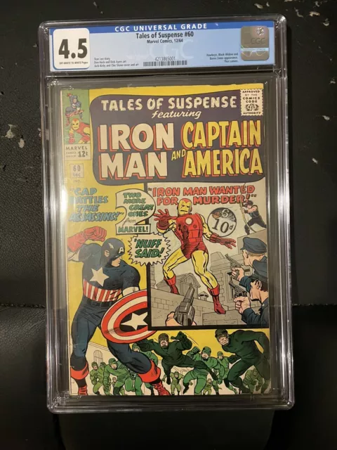 Marvel Comics Tales of Suspense CGC 60 4.5 Avengers 1964 2nd apperance hawkeye !