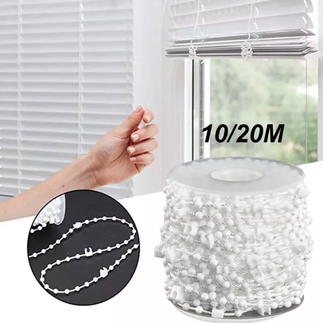 Smooth Surface Vertical Blind Bottom Chain Link Clip 1020m Beaded Cord