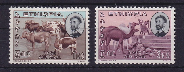 Äthiopien 1966 Flugpostmarken Rinder und Kamele Mi.-Nr. 515-516 postfrisch **