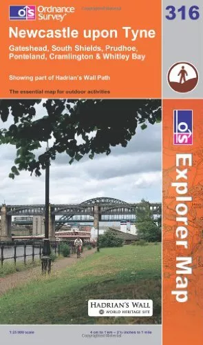 Newcastle Upon Tyne (Explorer Maps) (OS Explorer Map), Ordnance Survey, Used; Go