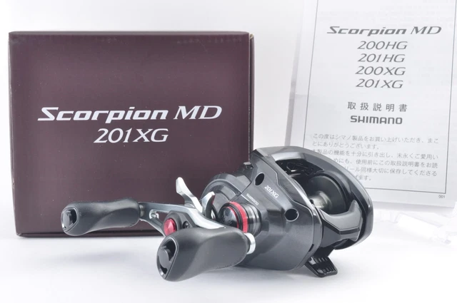 SHIMANO 24 SCORPION MD 201XG Left Baitcast Reel High Gear