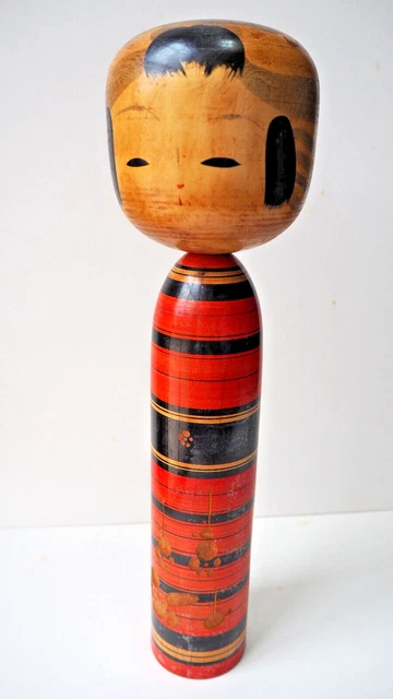 Poupée Ancienne Kokeshi Japonaise 2 Ensemble De Tuchiyu Vintage 26