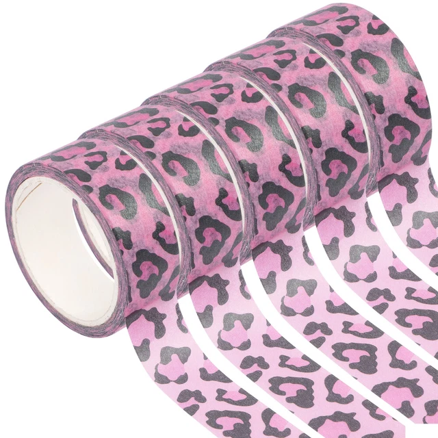 5 rollos cinta adhesiva de papel artículos de artesanía y materiales cinta describible animal