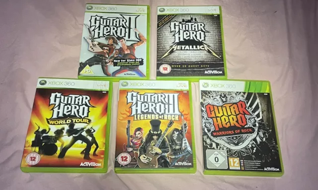 Xbox 360 Guitar hero- Game Only - Assorted/Bundle - Fast &FREE Delivery UK  Stock