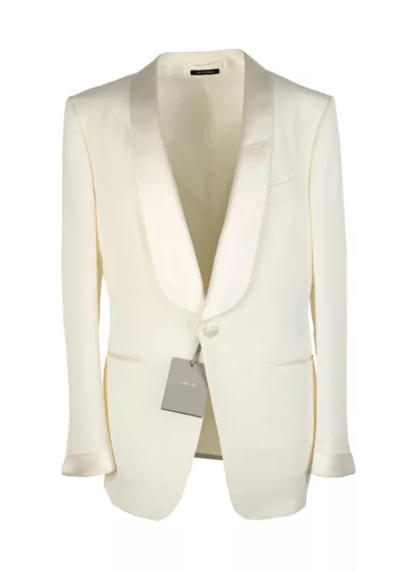 TOM FORD O'Connor Ivory Sport Coat Tuxedo Dinner Jacket Size 46 IT / 36R U.S....