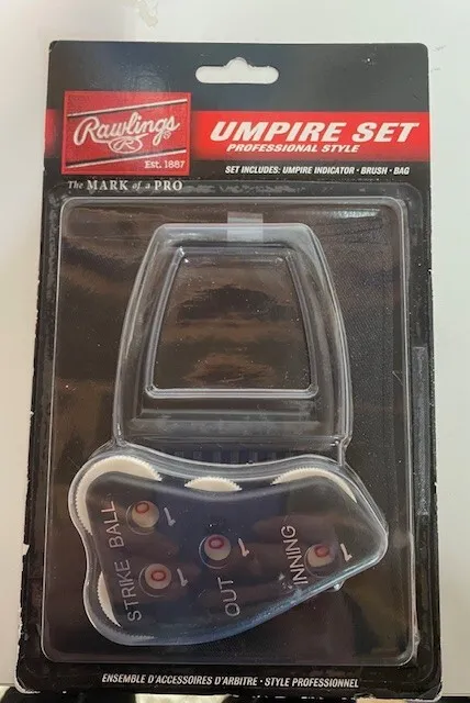 Rawlings Umpire Accessories Kit UBBD Three Piece Professional Style Umpire Set