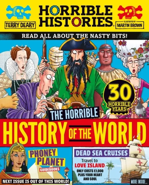 Terry Deary - Horrible History of the World newspaper edition - New  - J245z