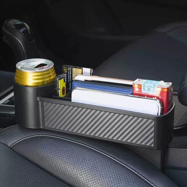 Car Seat Gap Filler Storage Box Phone Holder Cup Organizer Card Key Container