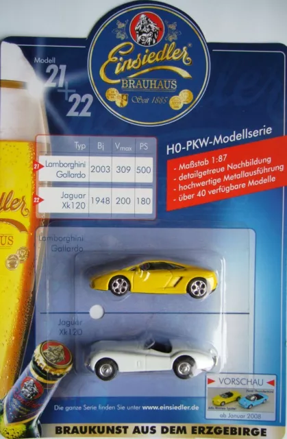 Einsiedler Brauhaus - HO-PKW-Serie (Nr. 21/22) +++ Lamborghini + Jaguar Xk120
