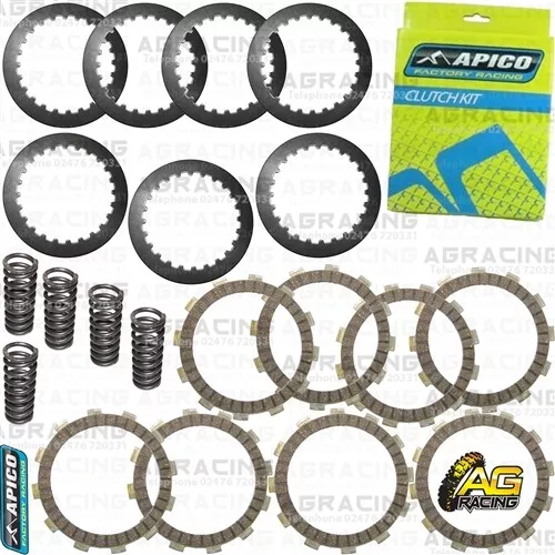 Apico Clutch Kit Steel Friction Plates & Springs For Honda CRF 250R 2010-2017 MX