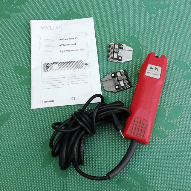Aesculap GT104 Favorita 2 tosatrici professionali + 2 testine di taglio GT770 e GT748 3