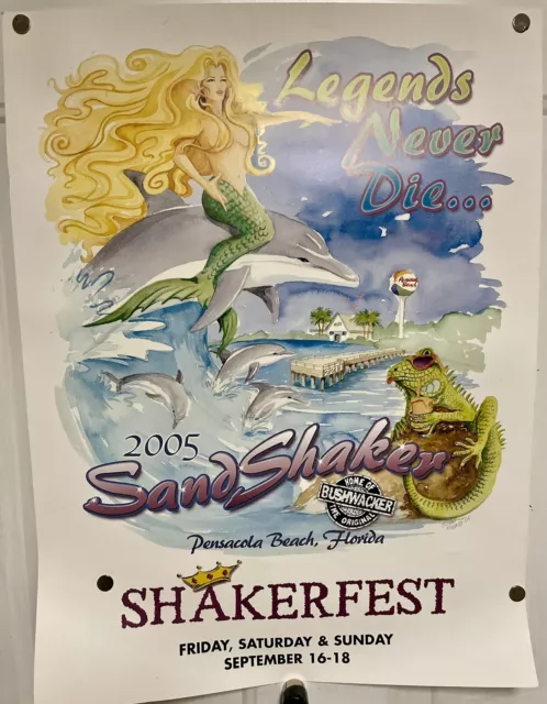 Shakerfest At The Legendary Sand Shaker  Pensacola Beach 2005 Original Poster