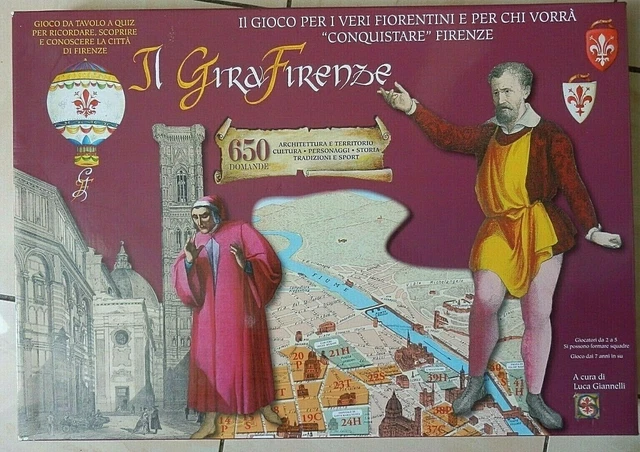 Il Girafirenze  - Gioco Da Tavolo Quiz - Introvabile - Completo