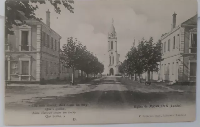 CPA 40 - Église de MORCENX (Landes) -  F. Bernède, phot., Arjuzanx