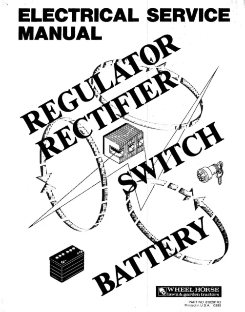 TRACTORS SERVICE MANUAL Wheel Horse Electric for A B C Series