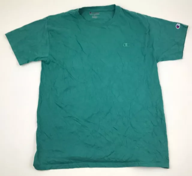 Champion Maglia Medium M Verde Maglietta Manica Corta da Uomo Adulto Top Fitness