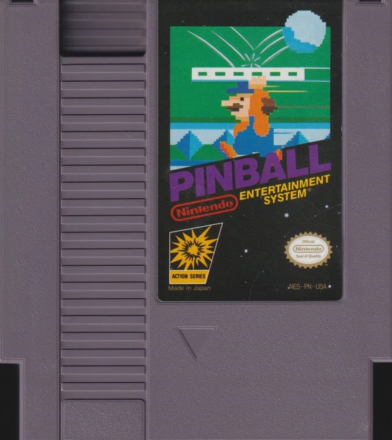 PINBALL (1985) nes nintendo black label classic us NTSC USA IMPORT