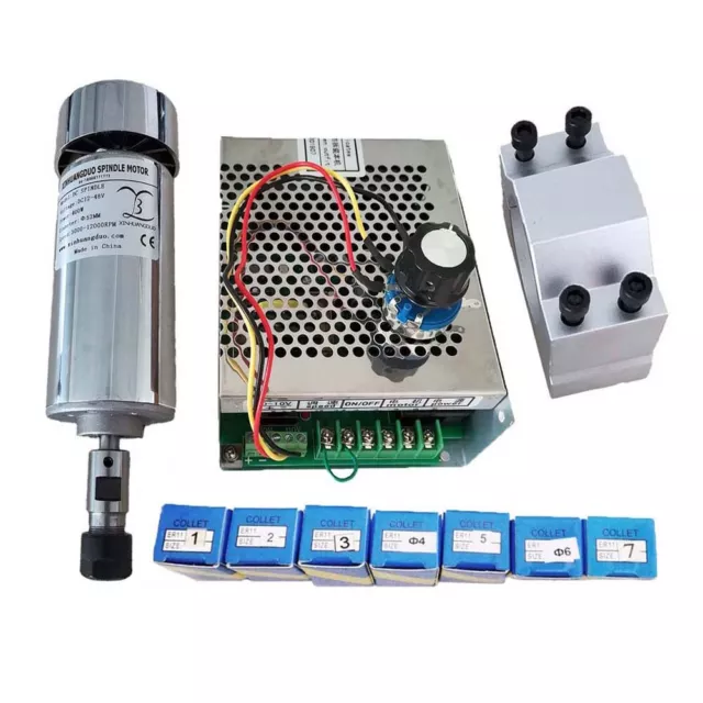 400w DC Spindle KIT ER11 CNC High Speed Spindle Motor for DIY CNC 48VDC 12000rpm