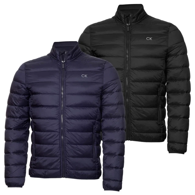 Calvin klein golf lassen sales padded jacket in black