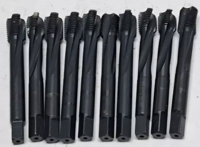 Osg 7/16"-20 Spiral Plug Taps 3 Flute 1/2" Thread 3-1/8" Oal *Lot Of 10*