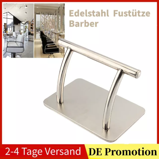 Fußstütze Friseur Salon Edelstahl Fußablage Extrabreit Fußraste Salon Kit