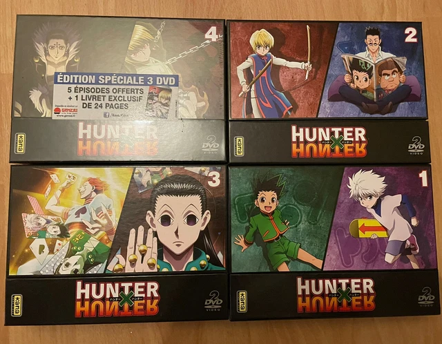 LOT DE 4 Coffrets Hunter X Hunter Vol.1 à 4 VO/VF Comme neuf KanaVideo