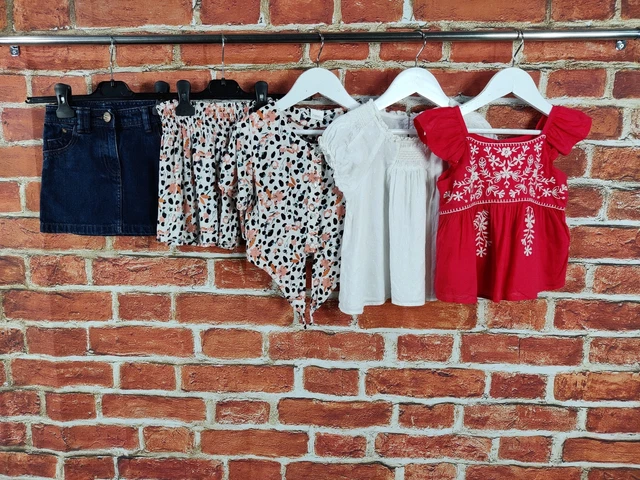 Gonna In Denim Leopardato Coord Coord Ragazze Età 4-5 Anni Next Gap Coord Top Estivi 110Cm