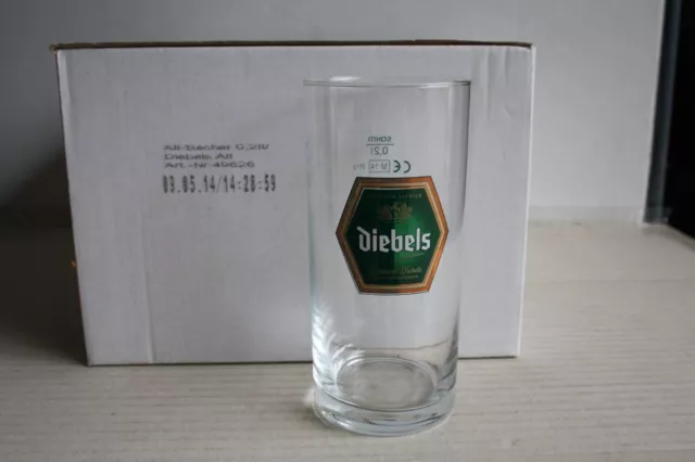 12 Diebels-Alt Biergläser 0,2 Liter