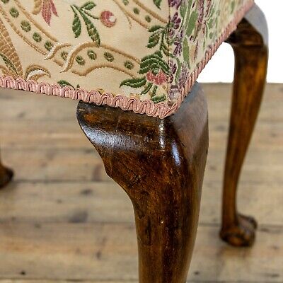 Antique Stool with Fabric Seat (M-4123a) - FREE DELIVERY* 9